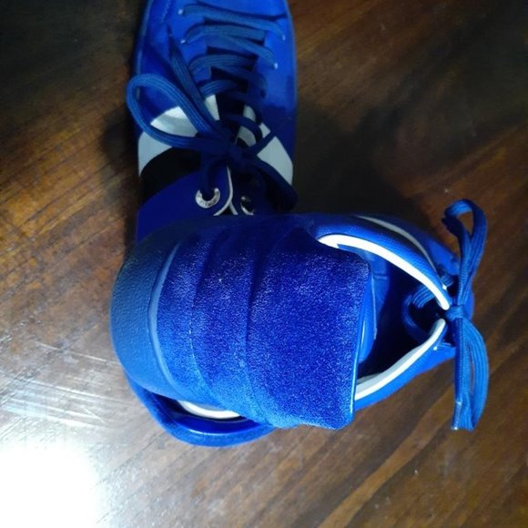 Louie Vuitton Front Row leather sneakers Navy blue - Picture 4 of 6